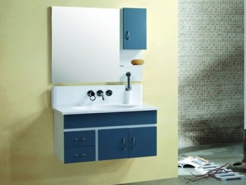 PVC Wall Mounted Bathroom Plastic Vanity Cabinet