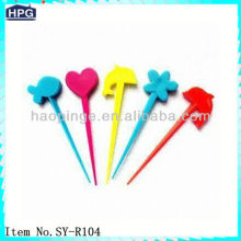 Colorful Plastic Fruit Pick&Stick