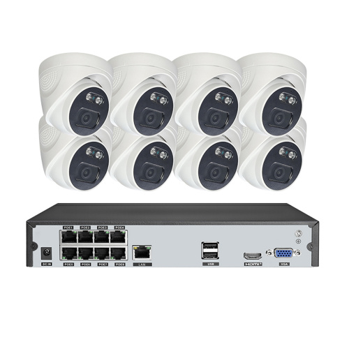 Poe Surveillance System NVR Camera Kits Smart Indoor