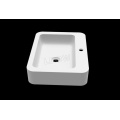 Lavabo da appoggio WB0027 in Solid Stone-Matte white-578x433x114mm