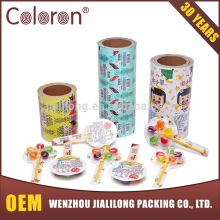 Colored and Laminated aluminum foil lollipop wrapper