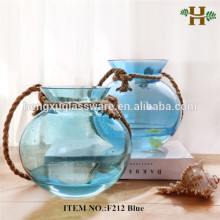 colored hanging glass vases for decoration