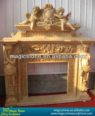 french indoor decorative statue fireplace