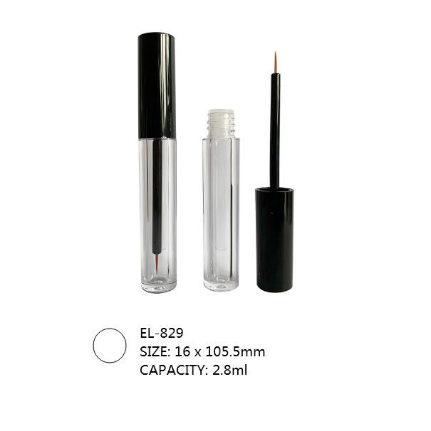 Clear bottle injection cosmetic eyeliner packaging