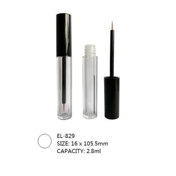 Emballage d&#39;eyeliner cosmétique d&#39;injection de bouteille transparente