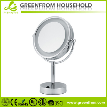 desktop standing lighted makeup mirror