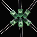 5mm Diffused Green LED 17mm Short-Pin 530nm LED