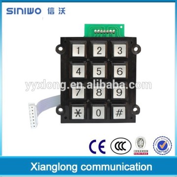 4x3 zinc alloy keypad interfacing with 8051|industrial telephone keypad public phone keypad payphone keypad