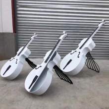 New design resin fiberglass guitar music sculpture
