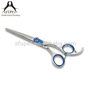 silver color pet grooming scissors curved shears