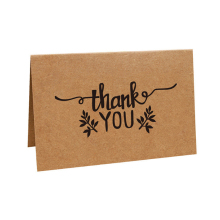 Beautiful Handmade Kraft Thank you Greeting Card