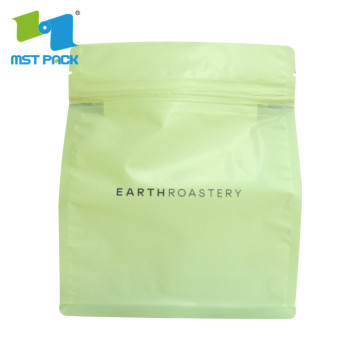 Eco friendly gussted coffee bag with valve