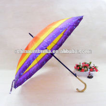 16K Flower satin umbrella strong frame umbrella