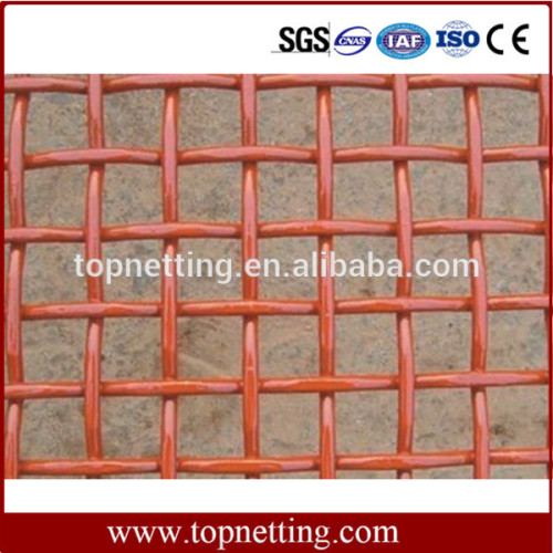 Heavy duty strength steel crimped wire mesh for mine sieve