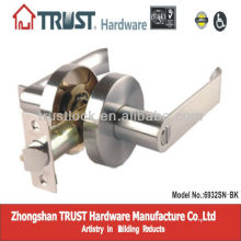 6932SN-BK:TRUST Zinc alloy Heavy-duty Tubular Privacy Lever Lock