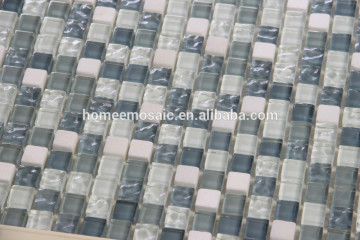 Stone glass mosaic tile splashback mosaic bathroom wall tile