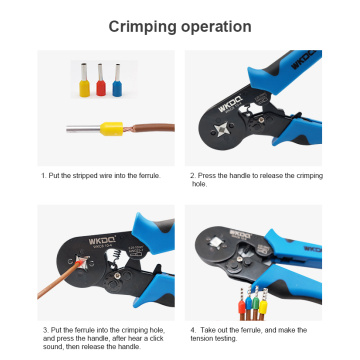 Crimpadoras manuales WKC8 10-4 para terminales VE