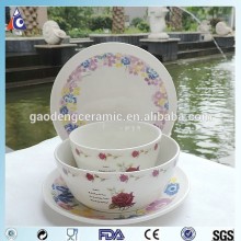 Plain ceramic dinnerware set bone china bowl
