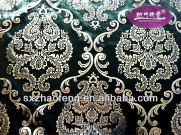 polyester velvet golden fabric for upholstery