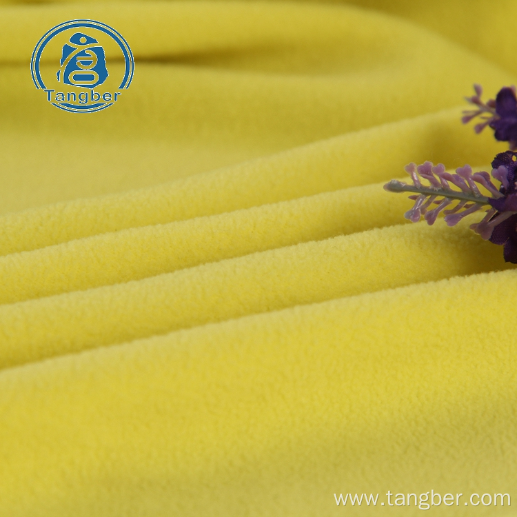 DTY polyester anti pilling micro polar fleece fabric