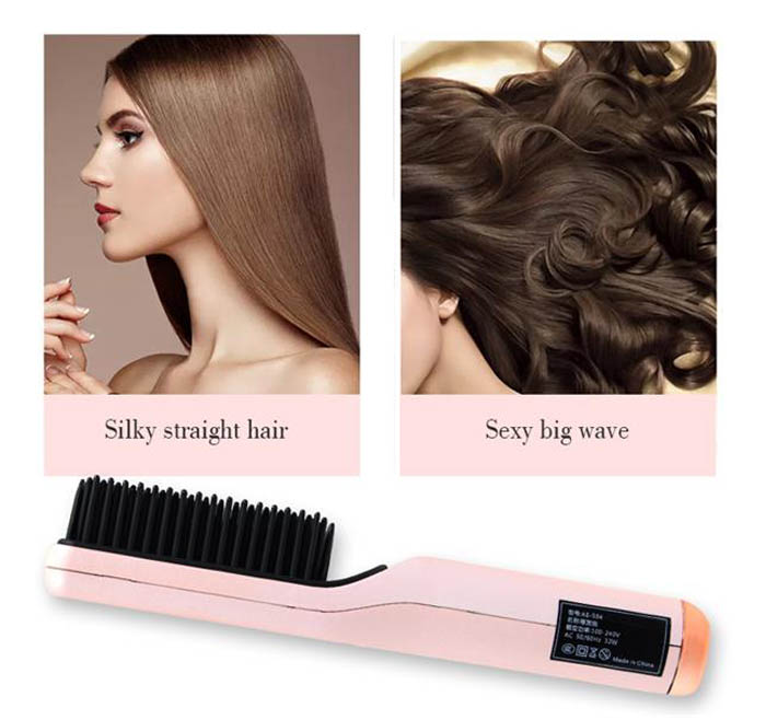 Electric Hair Straightener Heater Hair Straightening brush 