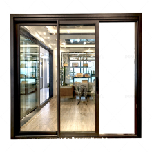 Modern Electric Aluminum Glass Sliding Door with Thermal Break Technology: Soundproof, Durable, and Stainless Steel Track