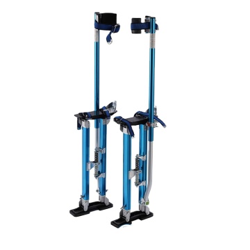 Adjustable Aluminum Tool Stilts for Taping, Painting - RED SILVER BLUE (24" to 40")