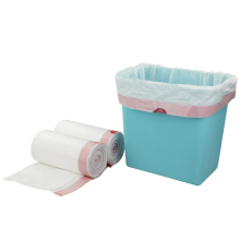 13 Gallon Pink Drawstring Kitchen Trash Bags