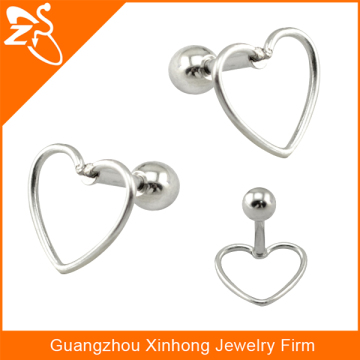 tragus cartilage earrings, jewelry tragus piercing, piercing heart tragus