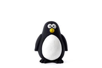 Squeaky Penguin Latex Dog Toy