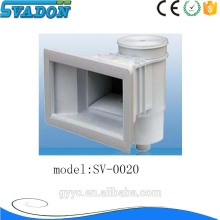 Guangzhou factory supply swimming pool PVC wall skimmer/spa skimmer/leak skimmer