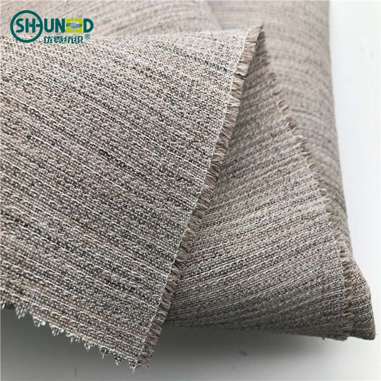 Natural horse hair interlining for suit polyester/viscose/cotton woven horse hail fabric chest interlining for men's suit/coat