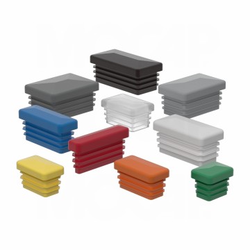 Rectangular Pyramid Black Plastic End Caps for Farm Fence Decoration