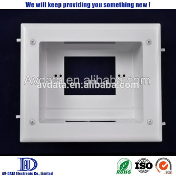 Multi-functional recessed wall plate plastic wall switch plate