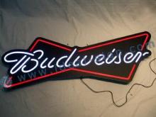 Black Acrylic LED Budweiser Neon Beer Signs Silk Printing P
