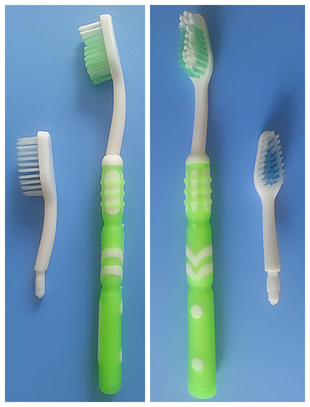 1+2 Head Adult Toothbrush with FDA Certificate