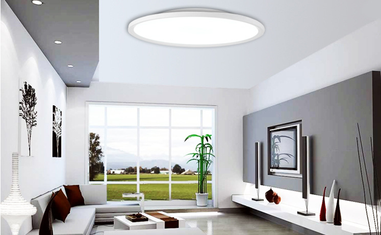 modern round commercial indoor 300mm 400mm 500mm 600mm surface mounted led ceiling panel light