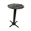 flat cast iron table base