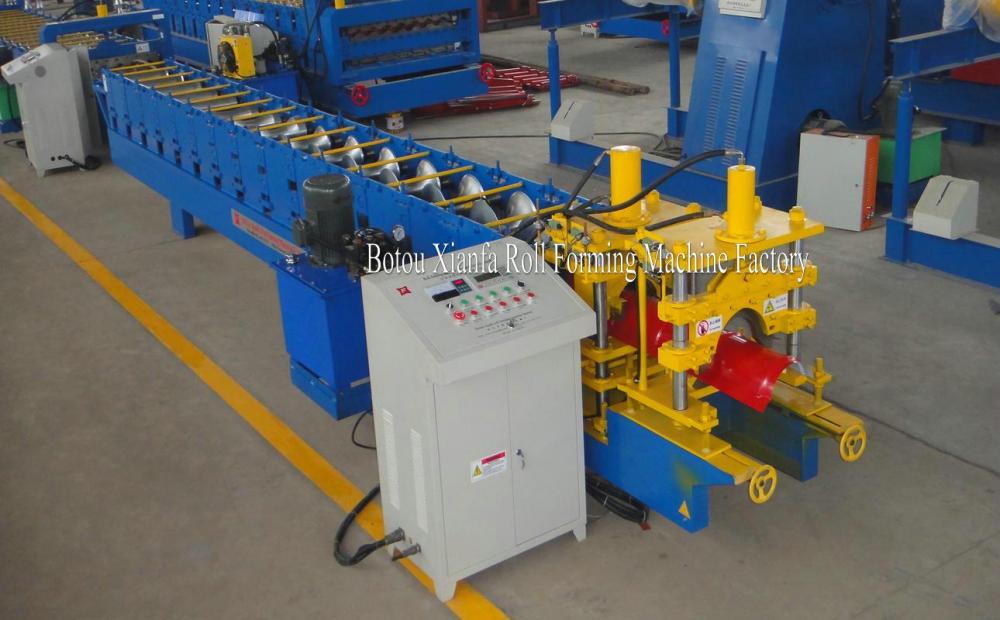 Aluminum Galvanized Glazed Tile Ridge Cap Making Machine