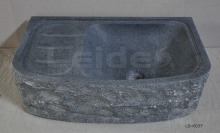 Grey granite farmhouse sink apron front kitchen sink single bowl sink