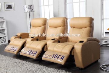 Beige Recliner Sofa/Beige Leather Recliner Sofa/Leather Beige Recliner Sofa LS607