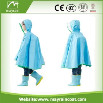 Children Rain Poncho Polyester Pvc Rainwear