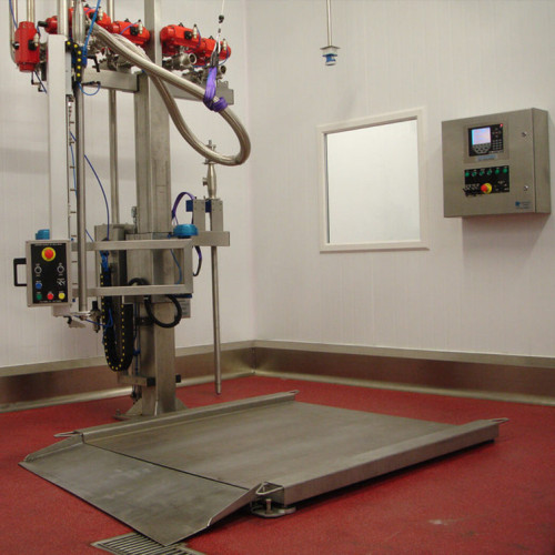 Sześciogłowicowa maszyna do napełniania bębnów płynnych Niemcy