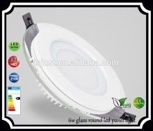 New invention round glass led panel light dim