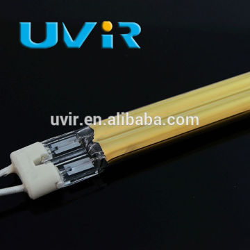 Double tube carbon fiber electric heating element/heating lamp