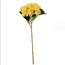 Top Selling Yellow Silk Hydrangea Artificial Flowers for Sale