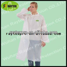 Single-use Plastic/Non woven Visit Coat for disposable use