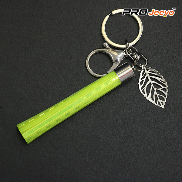 Reflective Yellow Tassle Lightning Usb Cable Keychain Rk Usb001y