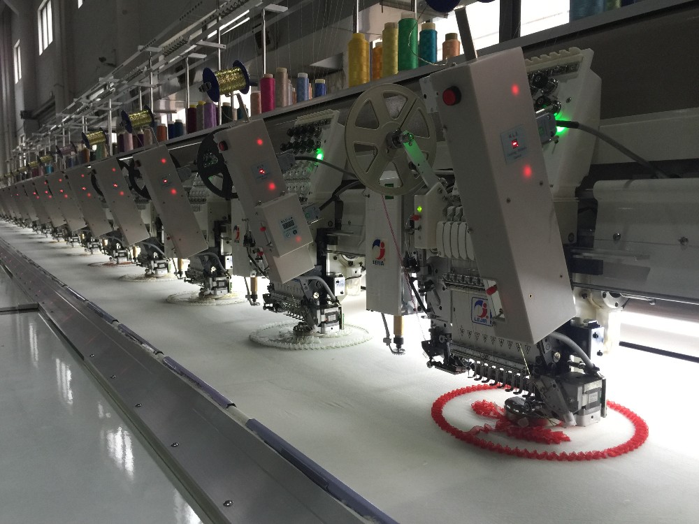 Lejia Multi-Head Taping/Cording Embroidery Machine