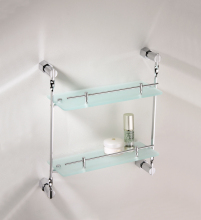Double Layer High Quality Glass Towel Shelf